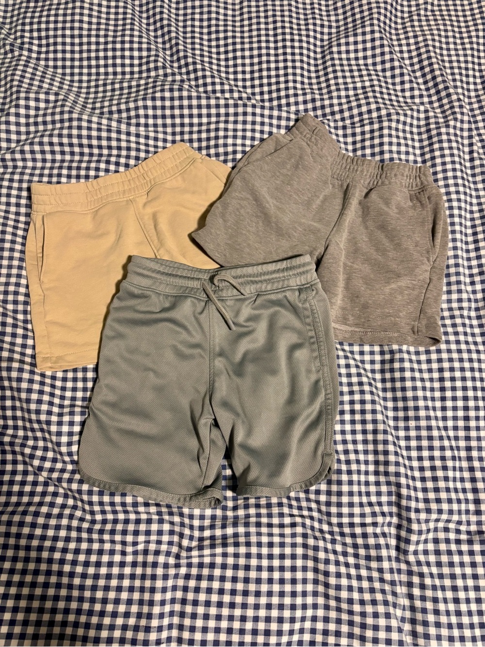 Garanimals Three-Pack Kids Shorts - Gray and Tan